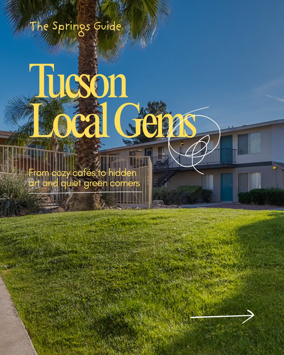 HSLTheSprings's tweet photo. Tucson local gems, just around the corner from home. 🌵 Meet the coffee spots, vintage finds, and hidden art that make our neighborhood special.
What's your favorite hidden gem in Tucson? Tell us below, and we might feature it next! 👇

#TucsonLocalGems #LiveAtTheSprings
HSL... https://t.co/SNjBupbhjR