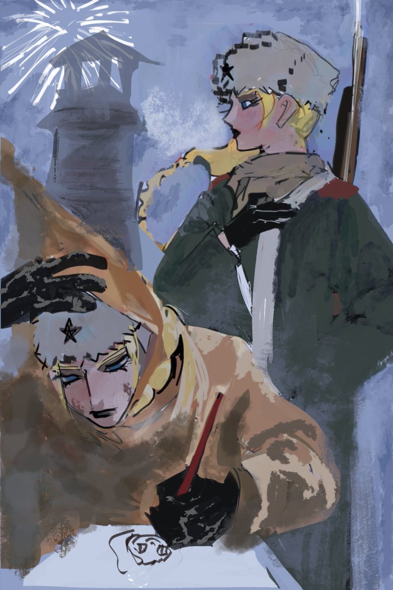 dobY42dUyhDxR7r's tweet photo. #ゴールデンカムイ #goldenkamuy 
#vasily #Tsurumi ＃ogata ＃usami 

I love girl vibe！ https://t.co/Rnz8g9PEVh