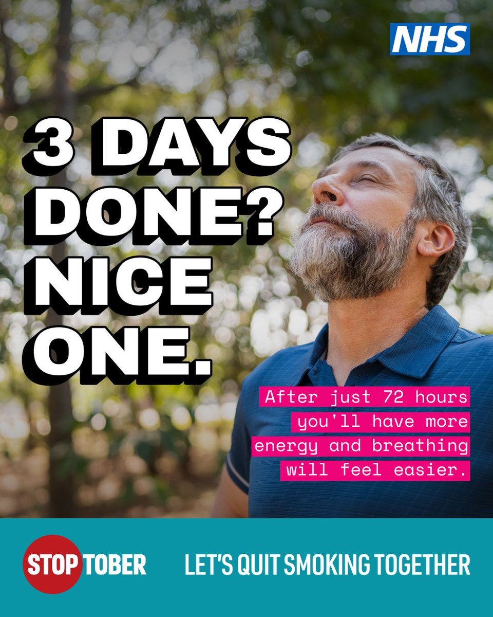 ctrl_zundo's tweet photo. You've done the hard bit, and now you get to see the benefits! After 72 hours your pulse, breathing, and energy levels should be returning to normal, with your senses of taste and smell also improving. 

Visit https://t.co/frAcZGheoT #Ctrl-Z #kickitkingston #Stoptober2026 https://t.co/dxel7IF05b