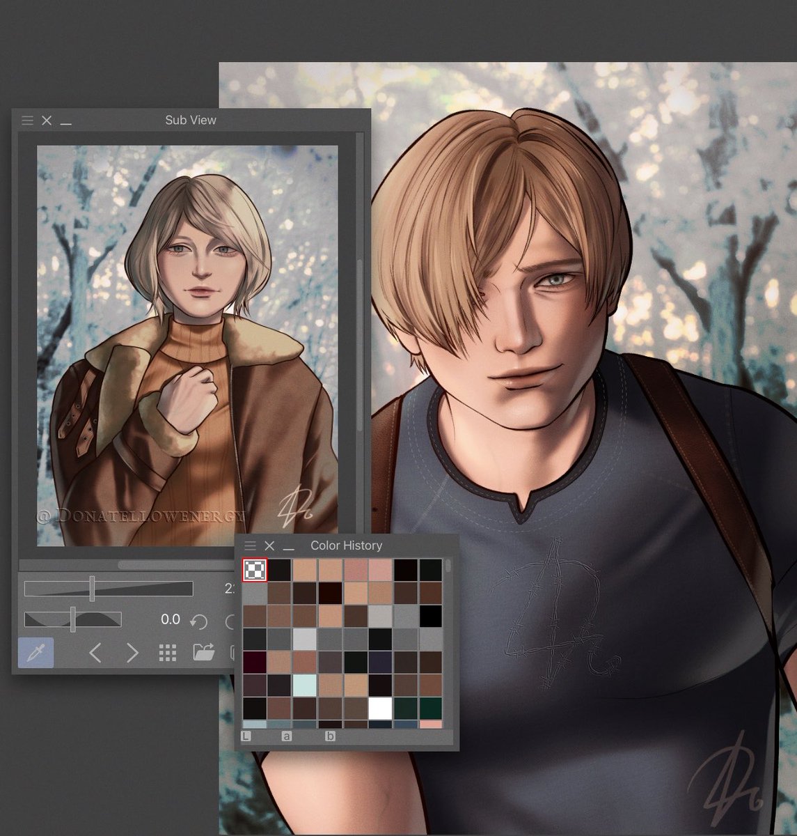 donatellowenerg's tweet photo. Ashley and Leon (re4remake) #residentevil #leonskennedy #ashleygraham https://t.co/MW4GnRuOSe