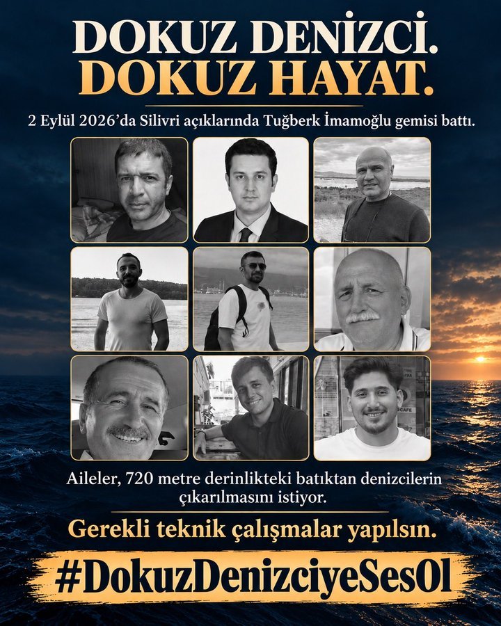 inthesouls's tweet photo. Sessizlerin sesi ol! 
 #DokuzDenizciyeSesOl https://t.co/j0MPOINQ3Y