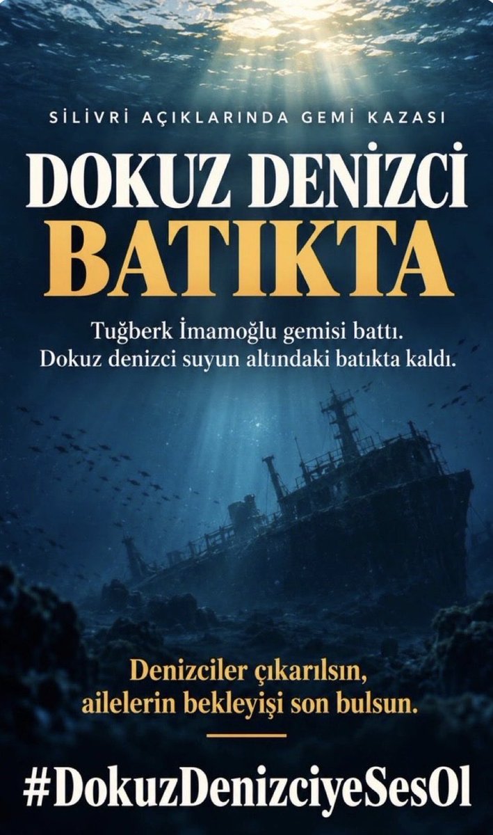inthesouls's tweet photo. Sessizlerin sesi ol! 
 #DokuzDenizciyeSesOl https://t.co/j0MPOINQ3Y