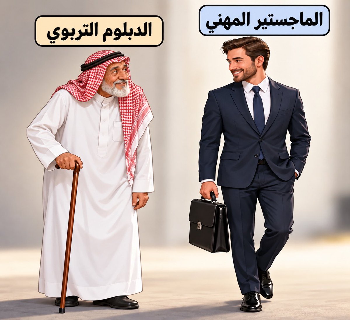 sultankahlil's tweet photo. الماجستير المهني هو الدبلوم التربوي ولكن لابس كرفته

#الماجستير_المهني 
#الوظائف_التعليمية https://t.co/EGuZ9IScXt