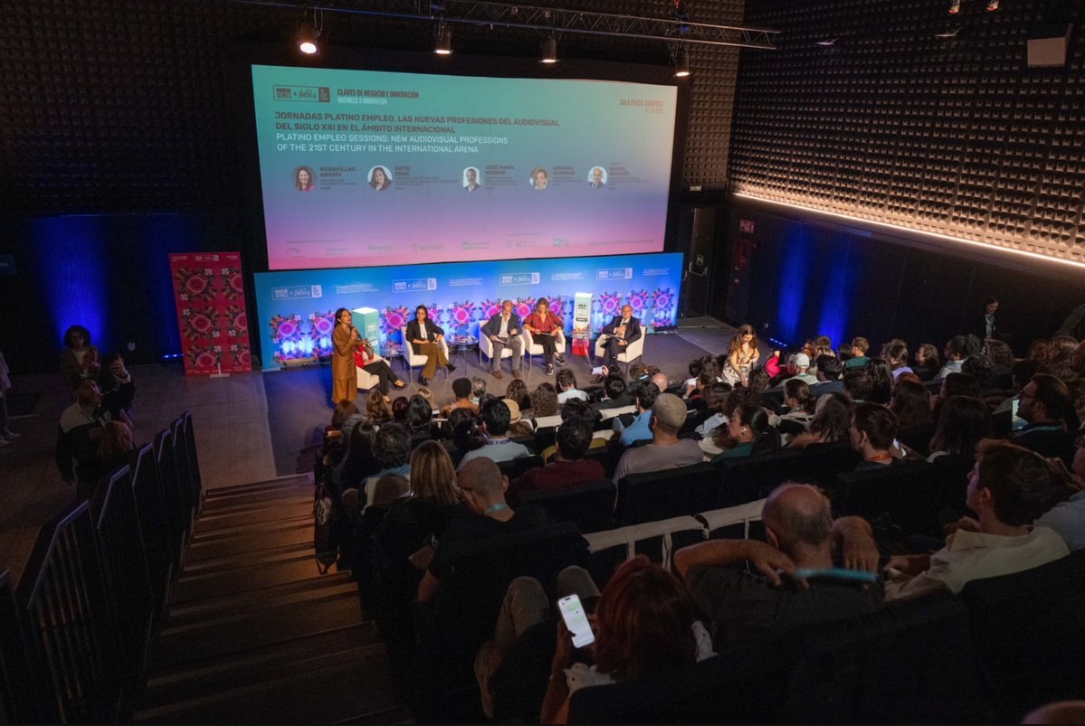 iberseries_pi's tweet photo. 🎬 Así fueron las Jornadas Platino Empleo @PlatinoEmpleo: Las nuevas profesiones del audiovisual del siglo XXI en el ámbito internacional.

#IberseriesyPlatinoIndustria26 https://t.co/MRk2IeV6Jb