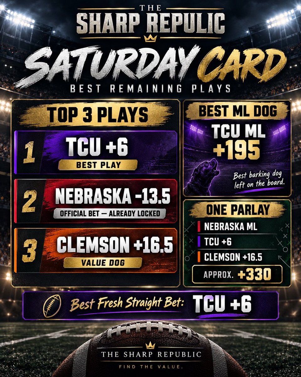 TheSharpRep's tweet photo. Let’s cash some bets all! https://t.co/ahzjY2EOof