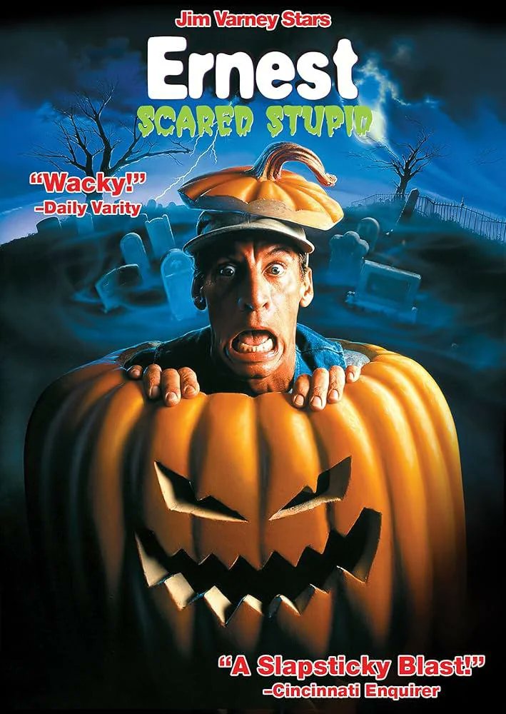 MallBangers's tweet photo. Day 3 of #31DaysOfHorror - Ernest Scared Stupid (1991)

After yesterday's viewing of Henry: Portrait of a Serial Killer, I need a brain cleanse and horror movie reset. What better way than Jim Varney as Ernest? https://t.co/SQFvm8kprM