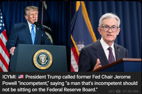 Off the Board 🎯
Trump: Powell 