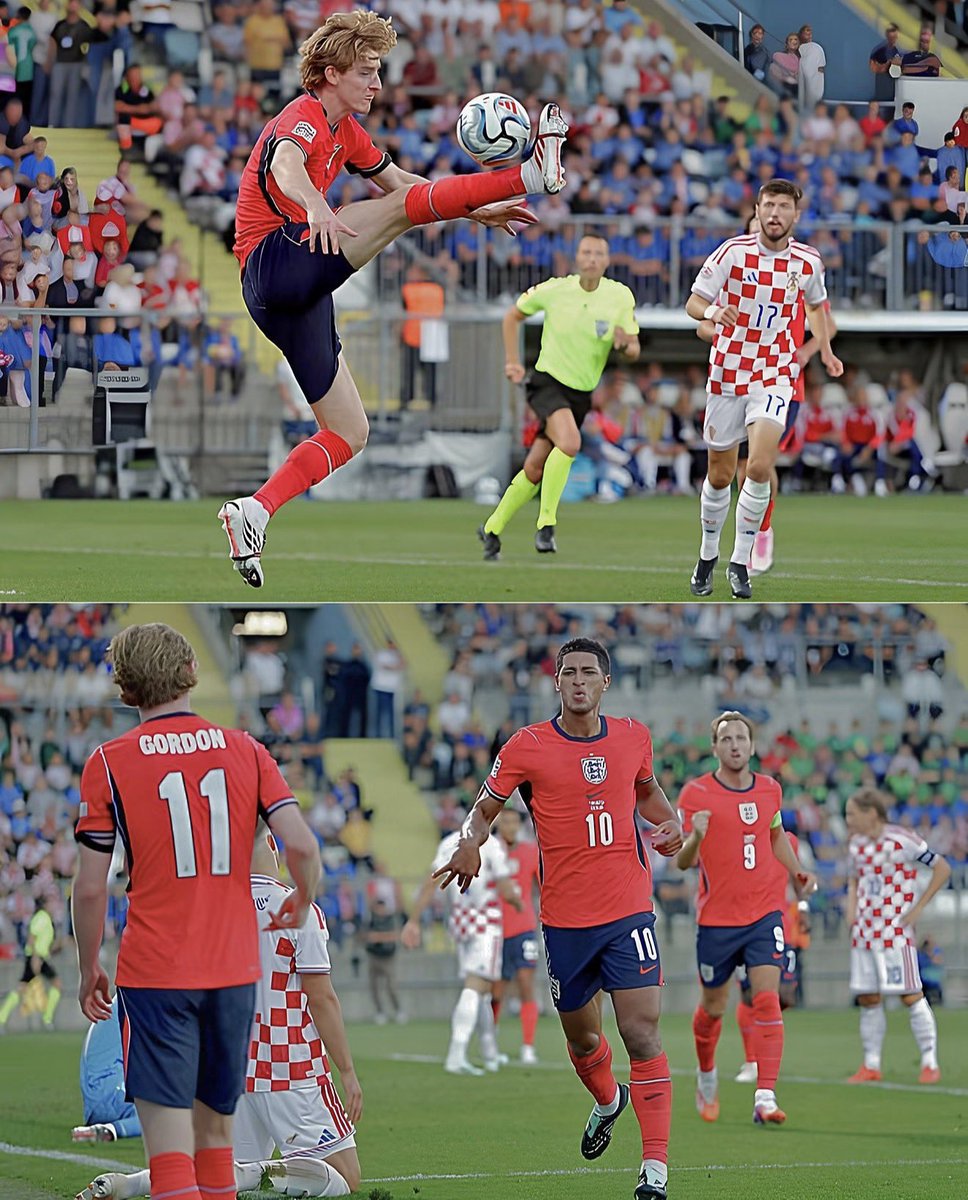 ChinoUTD's tweet photo. 🚨 Hansi Flick on Anthony Gordon’s performances for England:

“I remember when Anthony first arrived at Barcelona, there were people who asked me what exactly I wanted to change about him.

I said, ‘Hopefully, very little.’

The speed was already there. The courage was there. He could run at defenders all evening.

What we had to teach him was that sometimes the most dangerous run is the one where you don’t receive the ball.

Anthony hated hearing that.

He said, ‘So you want me to run and nobody passes to me?’

I said, ‘Yes.’

He looked at me like Barcelona had signed him to become a marathon runner.

Now I watch England against Croatia.

For Bellingham’s goal, Anthony gets into the right area, controls the ball and gives Jude exactly what he needs.

Then later he makes another run and scores himself.

One goal. One assist. First half.

And everybody is talking about how good Anthony Gordon has been again.

Again.

That’s the important word.

There was a time when Gordon producing a performance like this for England would’ve created surprise.

Now if he goes 90 minutes without creating something, people will probably start asking what’s wrong with him.

That’s development.

People think Barcelona taught him some secret Spanish football.

No.

We just convinced a very fast footballer that he didn’t have to play every action at full speed.

Sometimes arrive early. Sometimes arrive late. Sometimes make the run for somebody else.

And when the moment belongs to you, be Anthony Gordon again.

Although after his goal tonight, perhaps I shouldn’t praise the finishing too much. I also saw the chance he missed earlier.

When he comes back, I’ll show him that one first.

He’ll complain, ‘Coach, I scored.’

I’ll tell him, ‘Exactly. So now I know you can do it.’

England are beginning to understand what we’ve understood for a while.

Anthony isn’t the player you bring on because the match needs energy anymore.

He���s becoming one of the players you start because the match needs Anthony Gordon.”