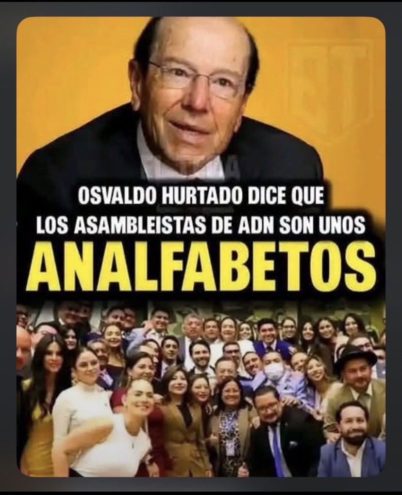 pazmino_anibal's tweet photo. @omaridrovo En la asamblea, la recua de analfabetos políticos de ADN , seguro la canonizan. Son unos torpes domados . https://t.co/fY4CrjB3gS