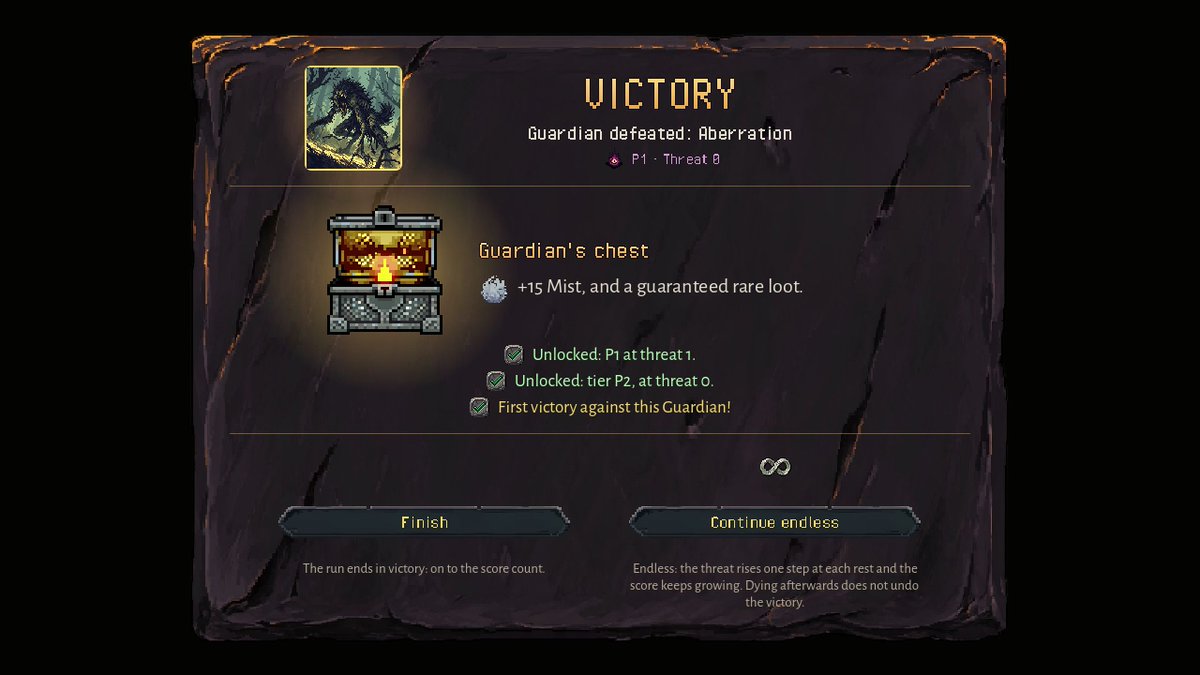 raiserisedie's tweet photo. 4 fights. Then the Guardian.

The Arena now has an end: each tier closes on a boss you know from the start. Build your deck to beat it.

The free demo is the whole first tier.

https://t.co/wkZS01FzHH
#indiedev #gamedev #ScreenshotSaturday https://t.co/zTbUeDV7zZ