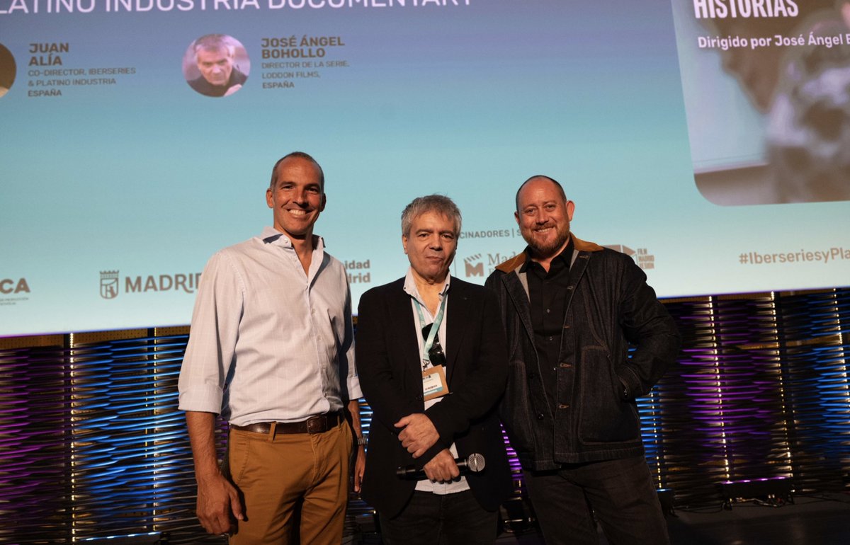 iberseries_pi's tweet photo. 🎬 Así fue la presentación de «La industria de las historias», el documental de Iberseries &amp; Platino Industria que próximamente nos adentrará en las fuerzas que moldean el audiovisual iberoamericano.

Muy pronto ✨

#IberseriesyPlatinoIndustria26 https://t.co/y5UbynmRSd
