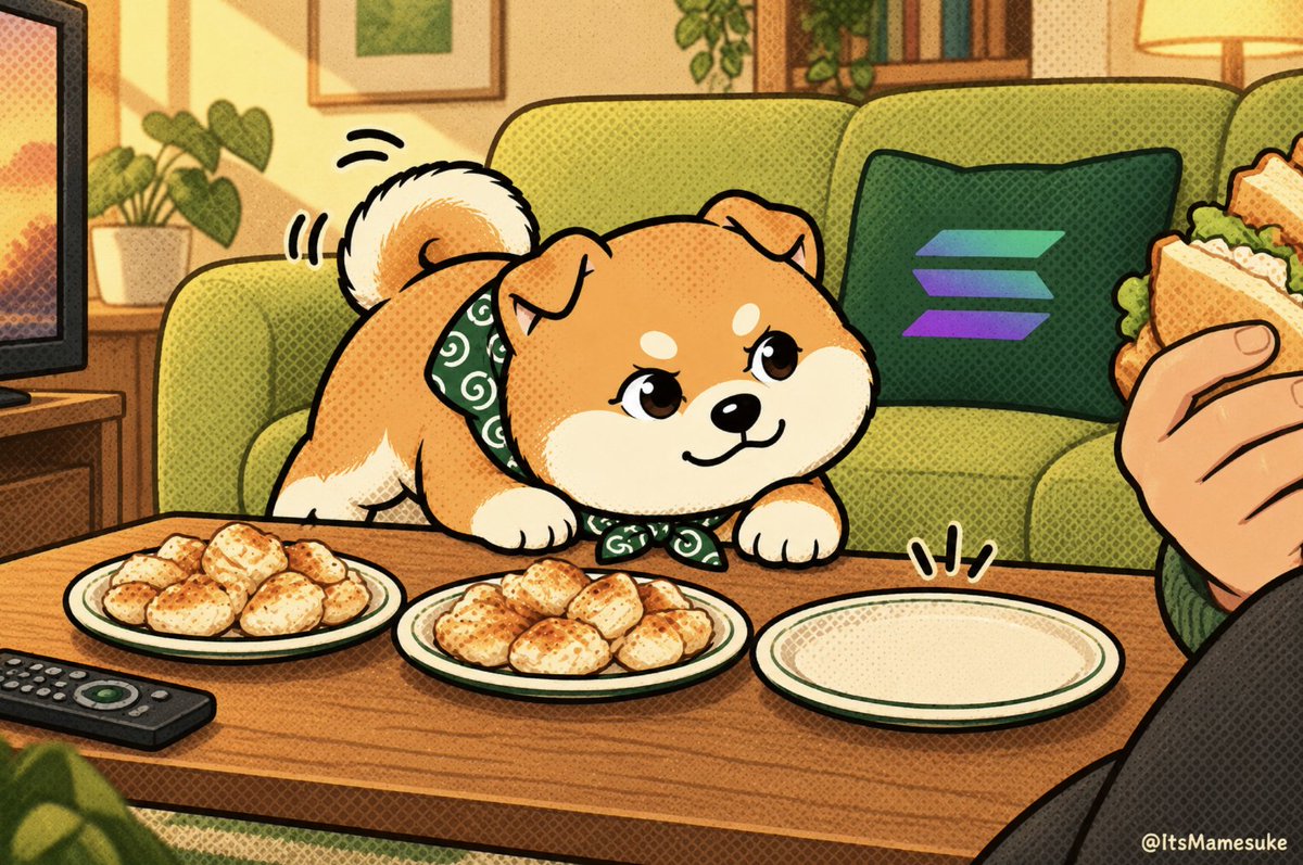 ItsMamesuke's tweet photo. Mamesuke has submitted his TV comeback snack list:

– chicken
– more chicken
– whatever you’re eating

What are we missing? 📺🐾 $MAMESUKE https://t.co/zgjFvBQuhc