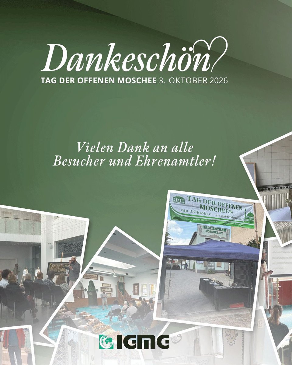 igmgorg's tweet photo. Herzlichen Dank an alle Gäste, die heute unsere Moscheen besucht, mit uns ins Gespräch gekommen und diesen Tag mit uns gestaltet haben. 

Unsere Moscheen sind immer offen – unsere Türen stehen allen offen.

Wir freuen uns auf ein Wiedersehen! #TOM https://t.co/ih5DQVnxKU