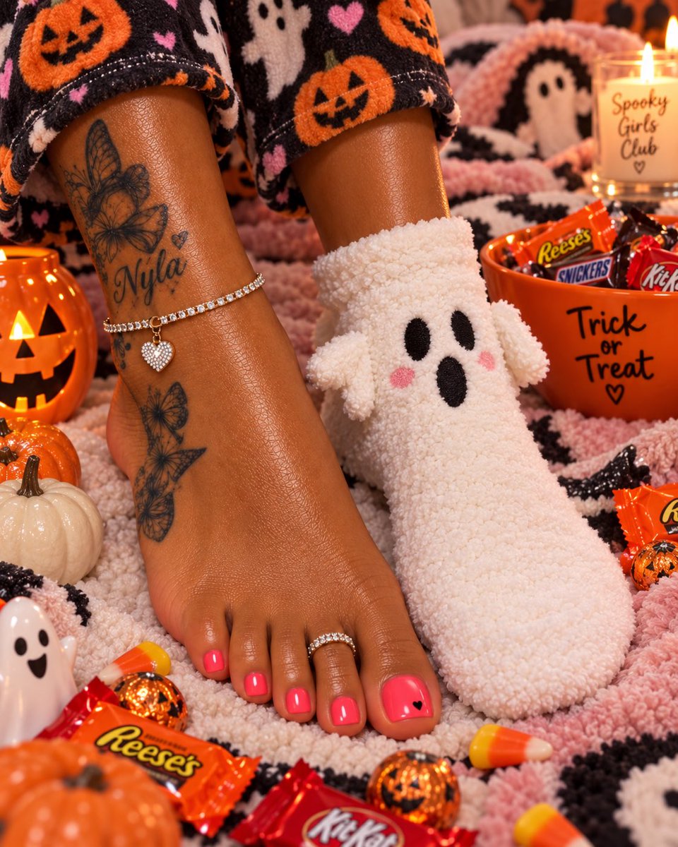 NylaRayeok's tweet photo. One sock on, one sock off… spooky season behavior only 👻💗
Are you the cozy one or the barefoot one? 👀#NylaRa#CozyVibes #SpookySeason #PrettyFeet #FootContent https://t.co/aYDjntt2Fp