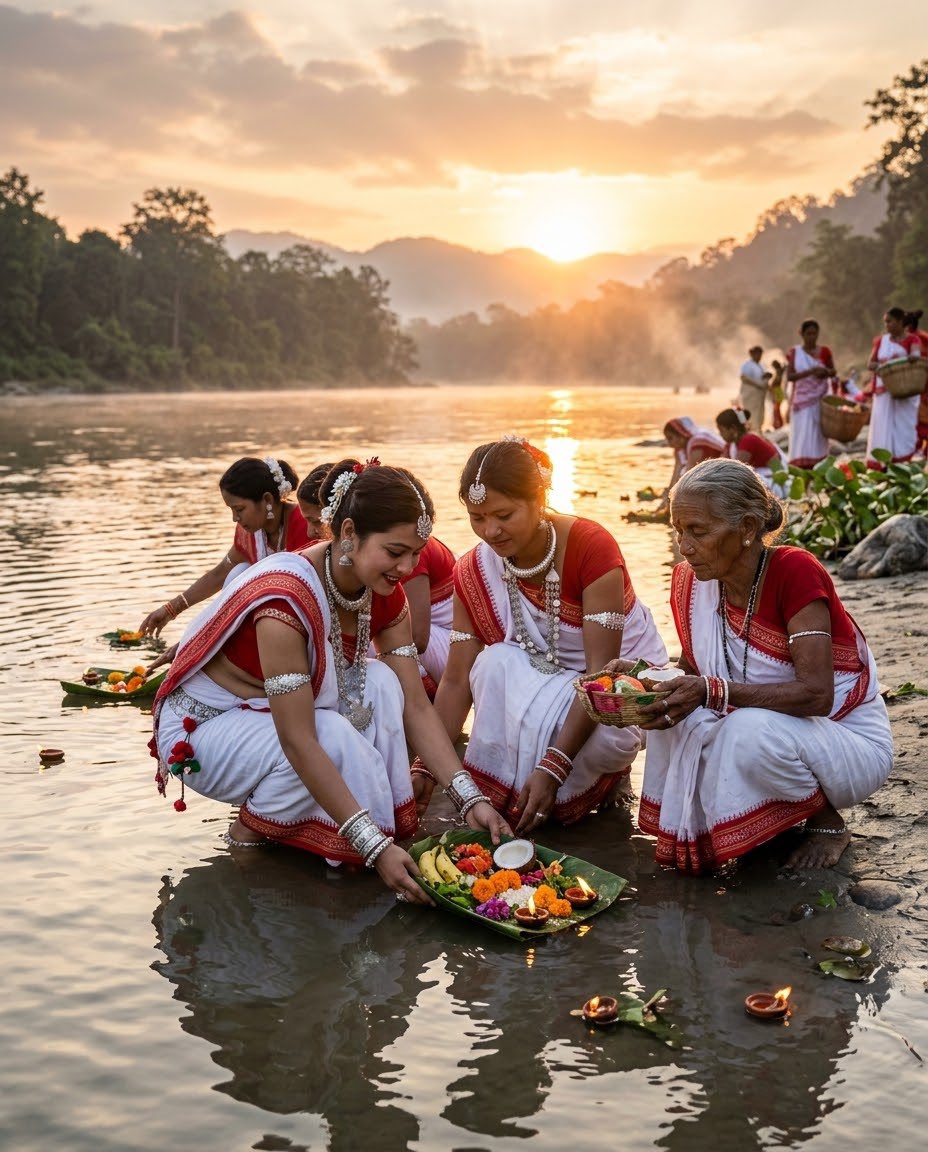 SangamNepal77's tweet photo. "थारू समुदायको महान् पर्व जितिया — सन्तानको दीर्घायु र सुरक्षाका लागि आमाको कठोर निरजला व्रत!"
भगवान् जिमूतवाहनको पूजा, नदी किनारमा पूजा सामग्री अर्पण, अनि थारू लोकगीत र नृत्यको पावन सङ्गम! जितिया पर्वको सम्पूर्णमा हार्दिक शुभकामना! 🙏❤️
#Jitiya #TharuCulture #KnowNepal https://t.co/87MeHEQo06