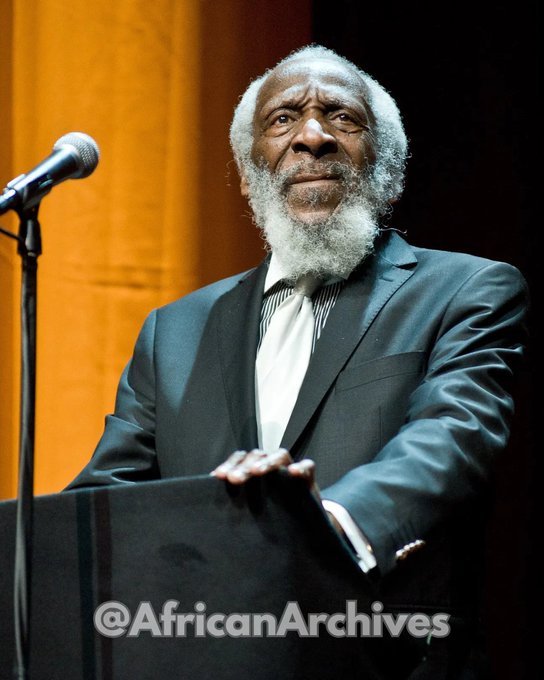 AfricanArchives's tweet photo. "Y'all act like this country was good and then got bad This country ain't never been no good!" 

—Dick Gregory https://t.co/s6Ga7rzdcB