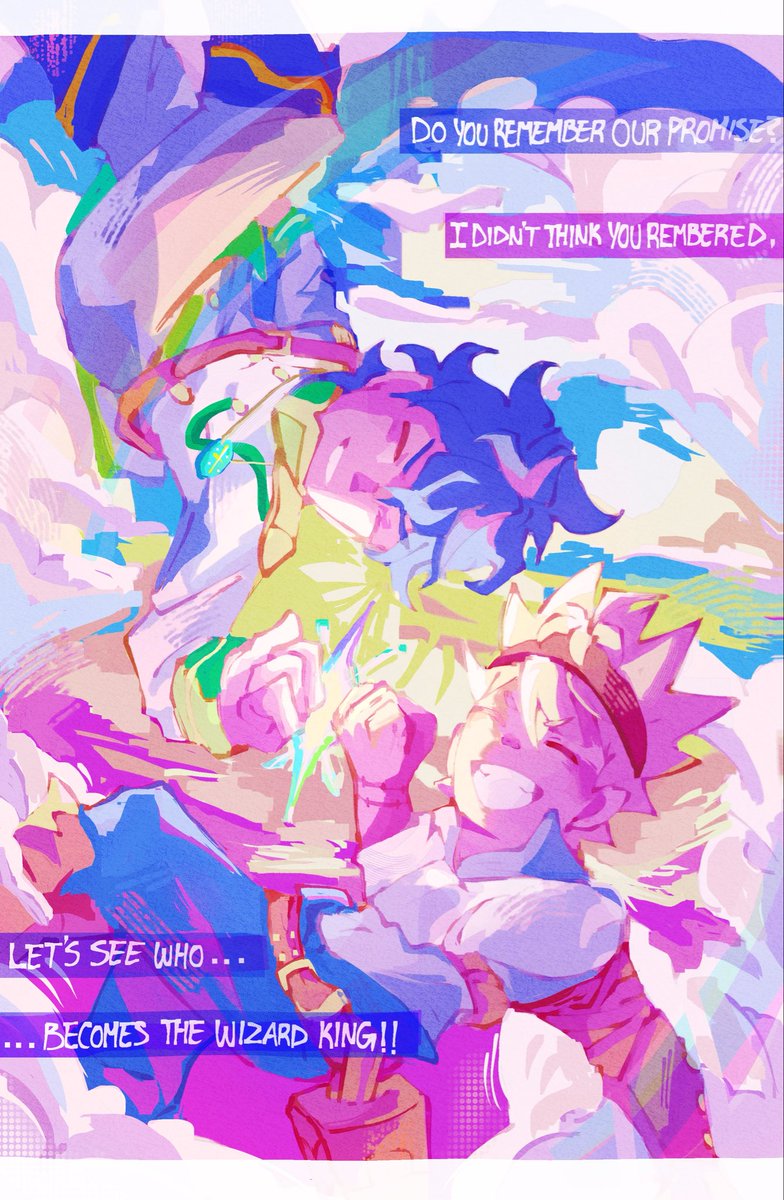 Toumaetoe's tweet photo. EVERLASTING SHINE #BCrevival

based on the last part of opening 12 (cause thats my favourite op) aswell as Astas and Yunos rivalry dynamic in general.

and yea i used their timeskip designs cuz i like those better https://t.co/yRkTsiY9s2