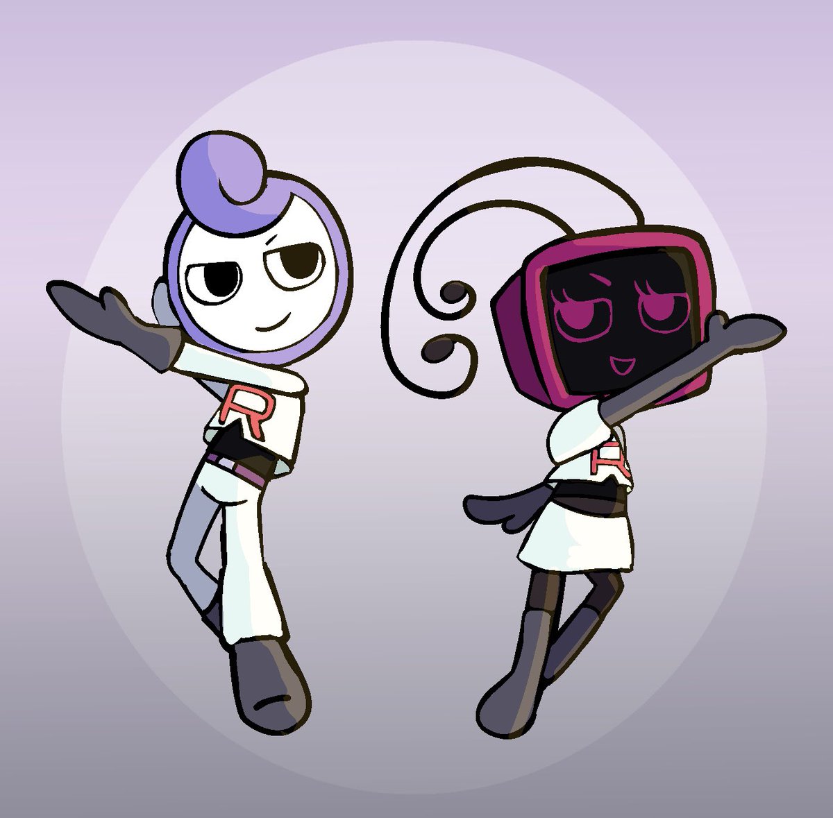 Cinnamon_Dw's tweet photo. i love the idea of team rocket glisten and vee i had to draw them ❤️‍🩹 https://t.co/mLPwZK5KQ3