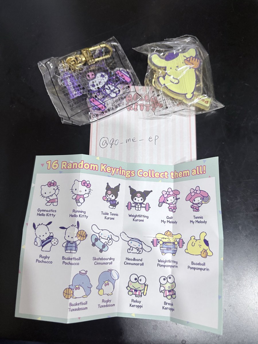 go_me_ep's tweet photo. 【交換】サンリオキャラクターズ サプライズ アクリルキーホルダー 韓国

譲: クロミ 、 ポムポムプリン

求: キティ

郵送でおねがいします📮 https://t.co/0pGRlkOaib