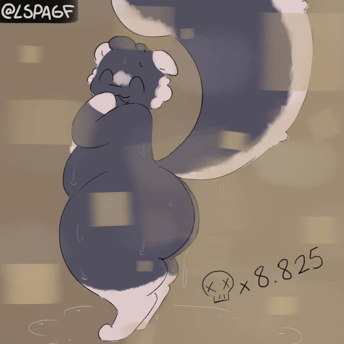 LSPAGF's tweet photo. this was the final skunk drawing for skunktember :333 
thank u to all da followers!!! 
ur now gonna get killed by a fatassed skunk hope u dont mind!! :3
#fart #fartfetish #skunk 

public release from subscribestar!!
https://t.co/riV2wFH9Ql https://t.co/qKfmndVDKA