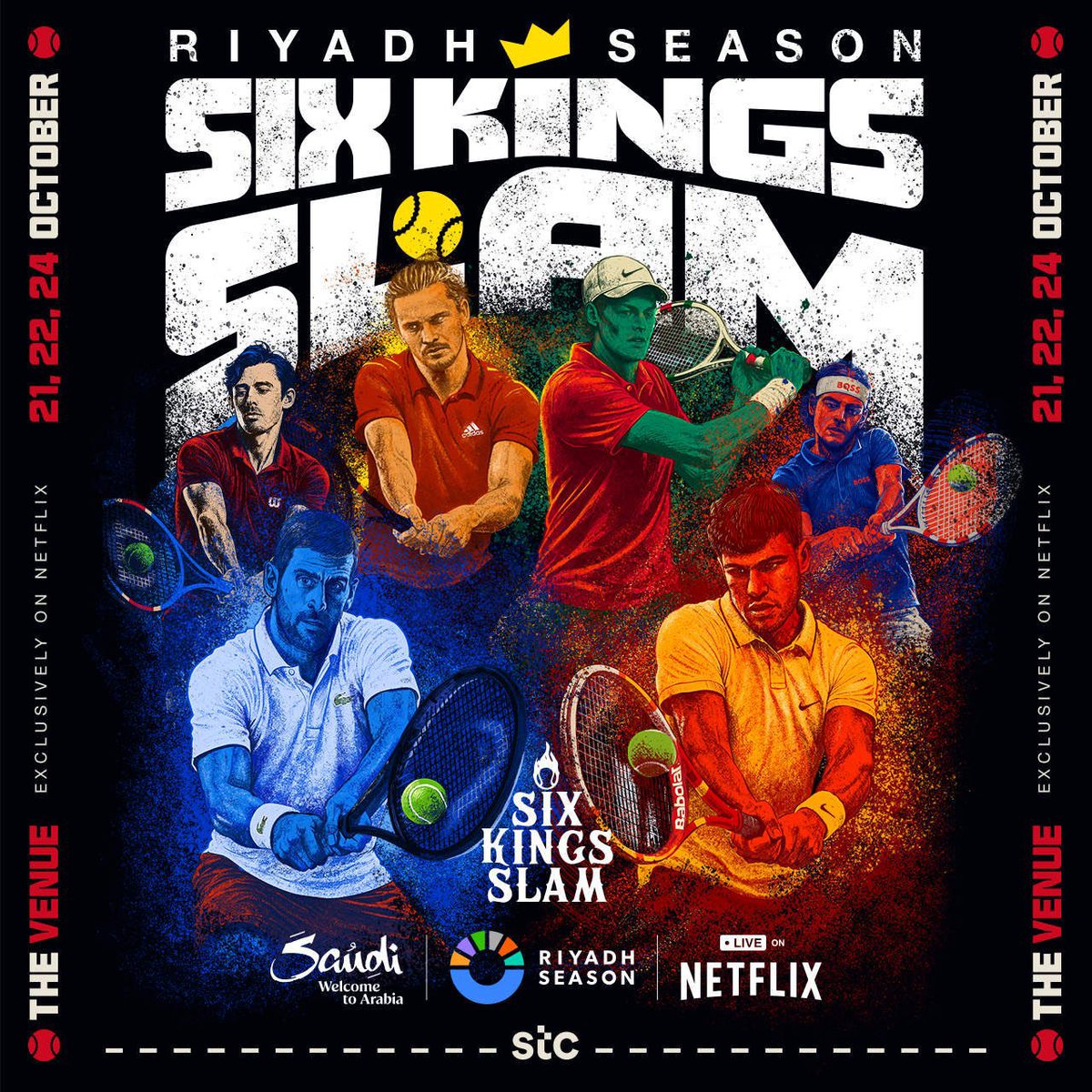 one_tiket9's tweet photo. وفرنالكم تذاكر بطولة التنس Six Kings Slam ا��عالمية بمشاركة أقوى الأسماء في عالم التنس 🤯🎾

6 كينغز سلام 🔥

📍 ملعب ANB أرينا 🎫

🗓️ 21 - 22 - 24 أكتوبر 2026 😍🔥

جميع الفئات متوفرة وبضمان كامل الدخول 🎟✅️

إحجز تذكرتك الآن عبر الواتساب المثبت بالبايو 📥
#SixKingsSlam https://t.co/Y0jyNdXYmo