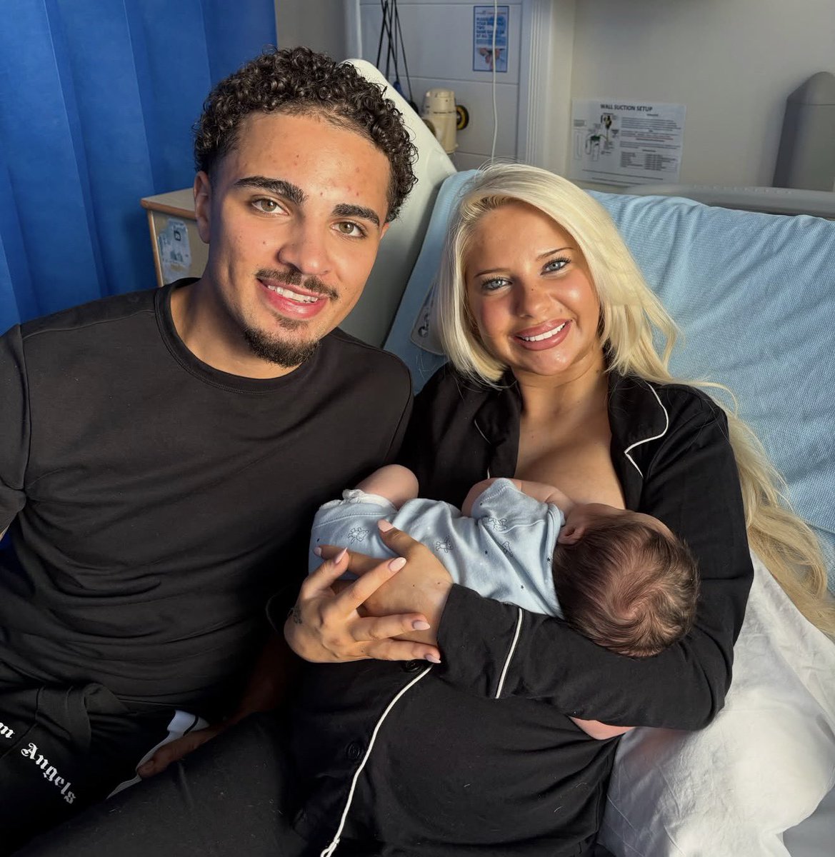 superTV247's tweet photo. Elsa &amp; Marcus have had their BB BABY!! 😭🩵 

Marley Isaac Mark John was born yesterday, exactly ONE YEAR (and 4 days) since they met inside the Big Brother House! #BBUK https://t.co/IMRDO8nZtv
