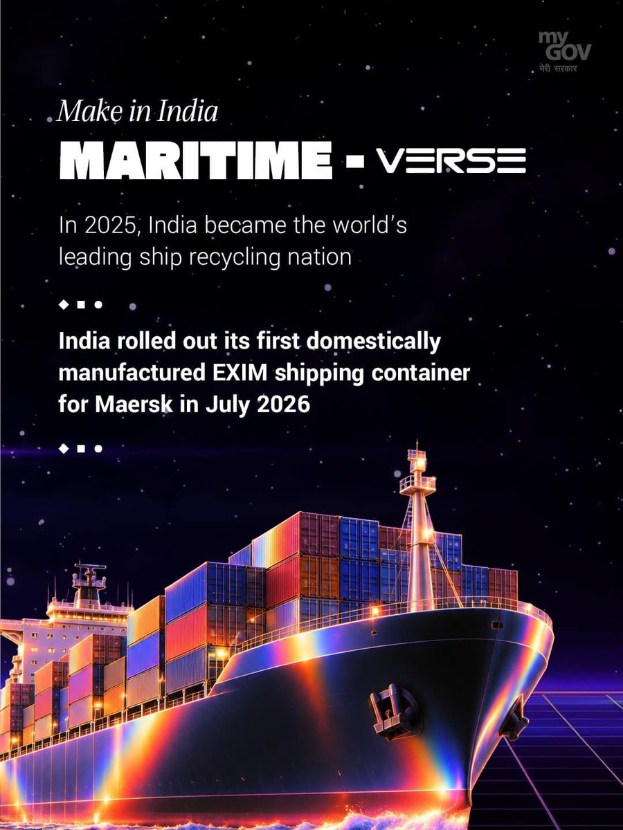 Bharatrai80's tweet photo. #12YearsOfMakeInIndia

Make in India Maritime-Verse

via Namo App https://t.co/u776CO0xCM