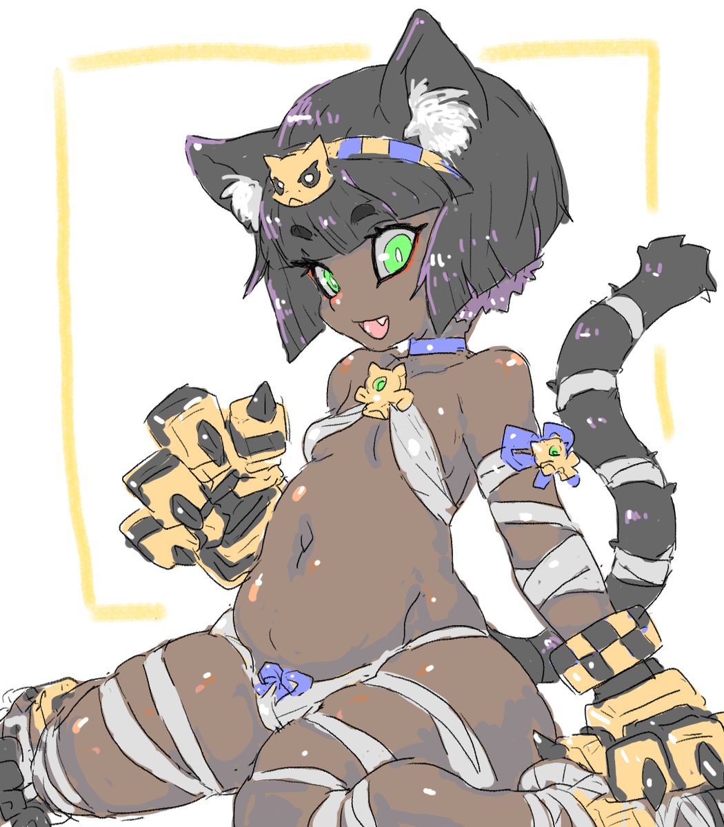 abysnova's tweet photo. ﾑﾁﾓﾌ褐色エジプト猫耳ロリ https://t.co/LpUmEjYETh