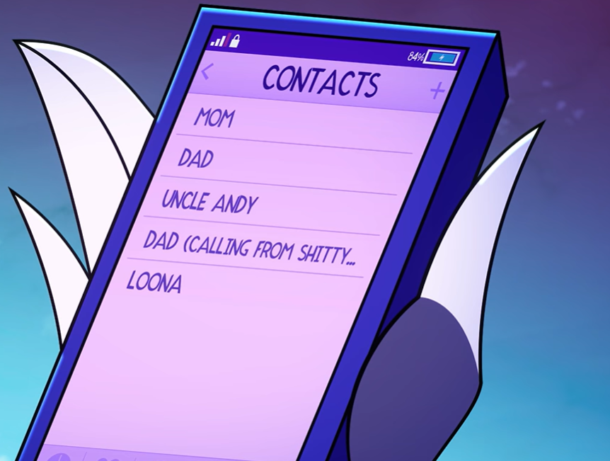 Flugublue's tweet photo. It's so sad how little contacts octavia has saved on her phone https://t.co/zcaJuvZfF0