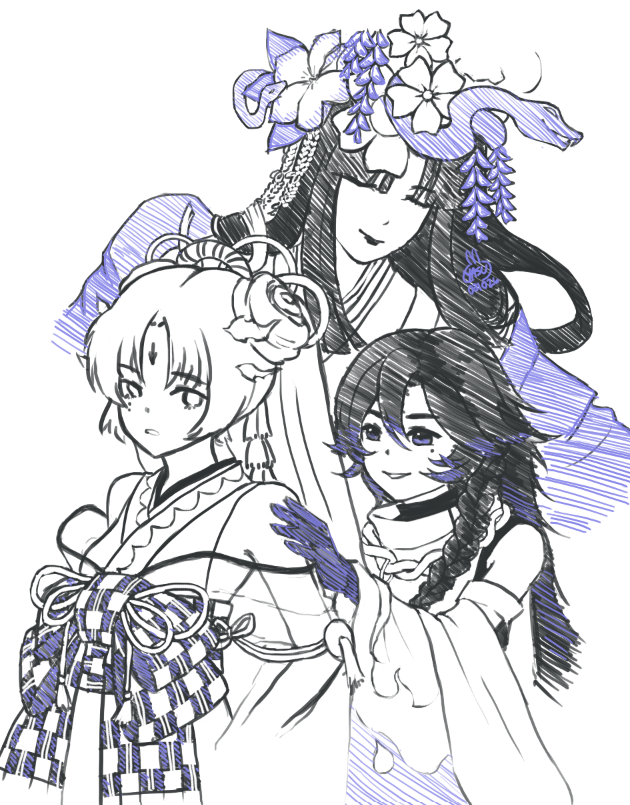 tokkiyasu's tweet photo. Day 3: Omen
The omen of having SP Hannya hanging around...

#Onmyoji #Onmyojitober2026 #Shiranui #SPHannya #Fanart https://t.co/kU8KxmFycd
