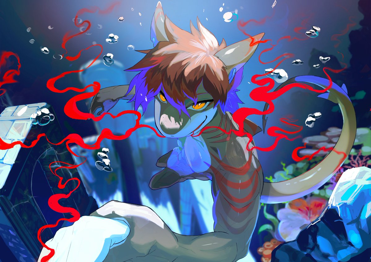 ThatSharko's tweet photo. Blood in the water 🩸

Did you know sharks can smell blood from a mile away? Yeah, duh, I mean, everyone knows that by now smh

🎨: @kmn357loudon https://t.co/QPCFpeBbcg