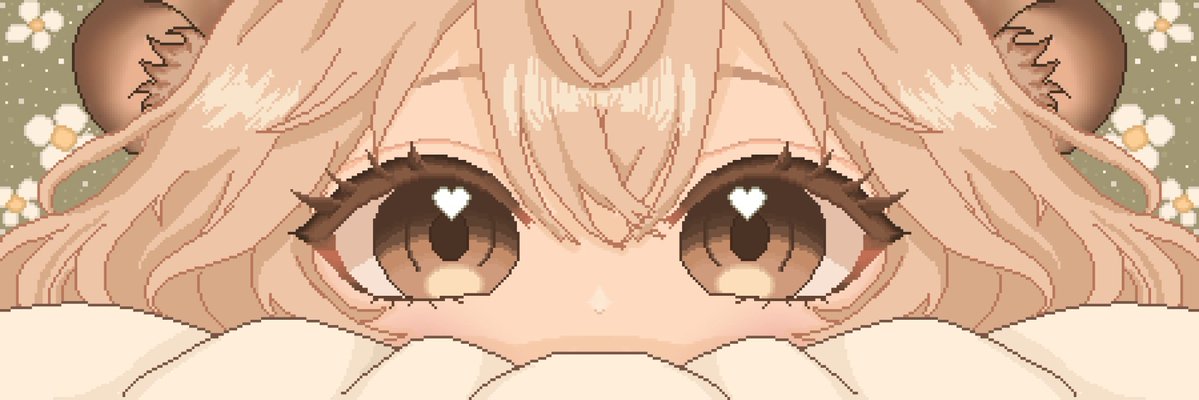 HonionArts's tweet photo. @yami_yuriko This is what I have to offer! I make pixel art banners with your oc. I make scenic, simplistic and eye banners. I also make character cards! https://t.co/zkUVrEi3lT