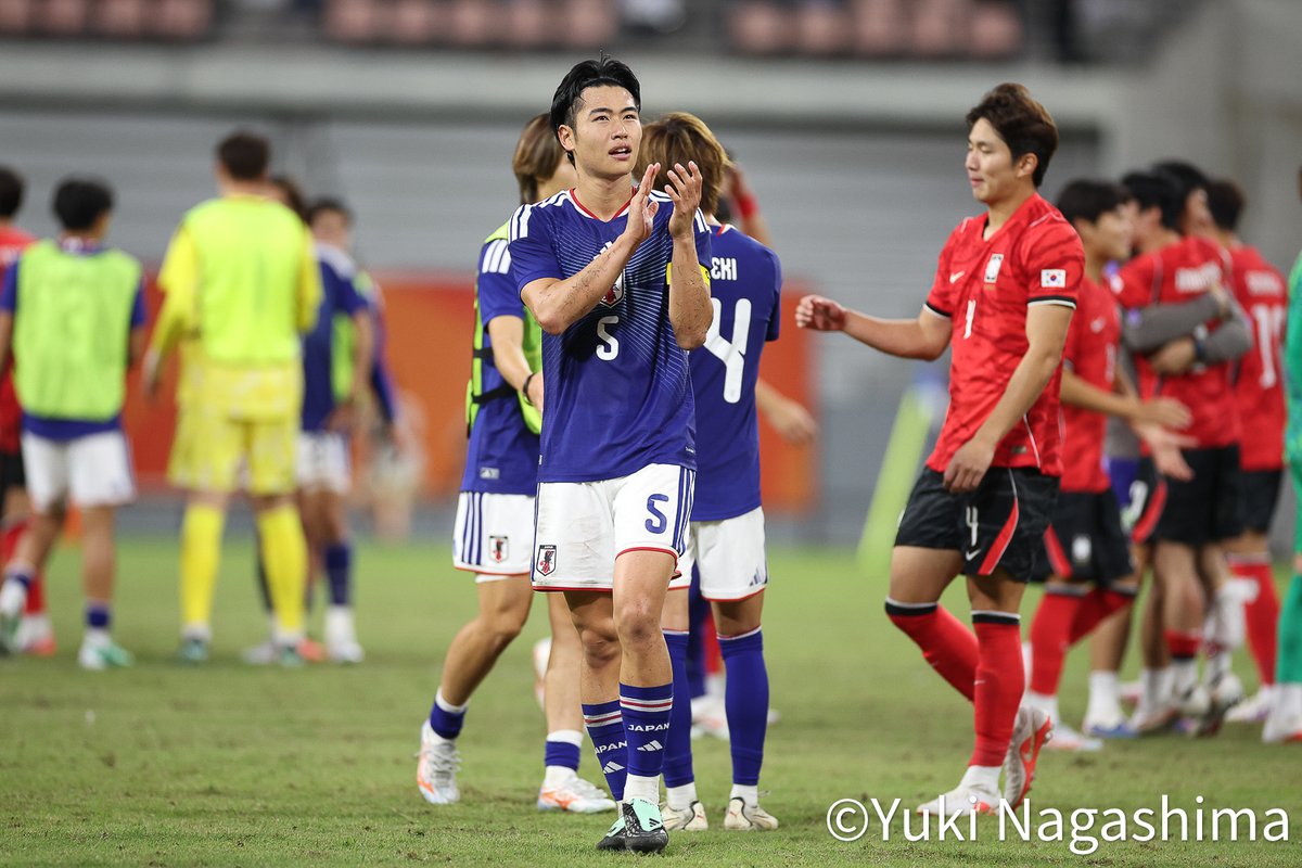 weeklysd's tweet photo. 📸フォトギャラリー📸
【厳選ショット】大岩ジャパンが韓国に敗れ銀メダル。16年ぶりの栄冠ならず。

👉https://t.co/oJbS49TtwS

#サカダイ #サカダイフォト
#サッカー日本代表 #U21日本代表 #daihyo
#アジア競技大会 https://t.co/PMdqeHNSbp