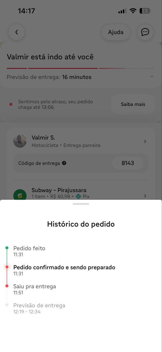 FodaSeOSTF's tweet photo. Como tanka o @ifood ?

Um recorde hoje. Talvez pro guiness. https://t.co/vDqWlt7LwU