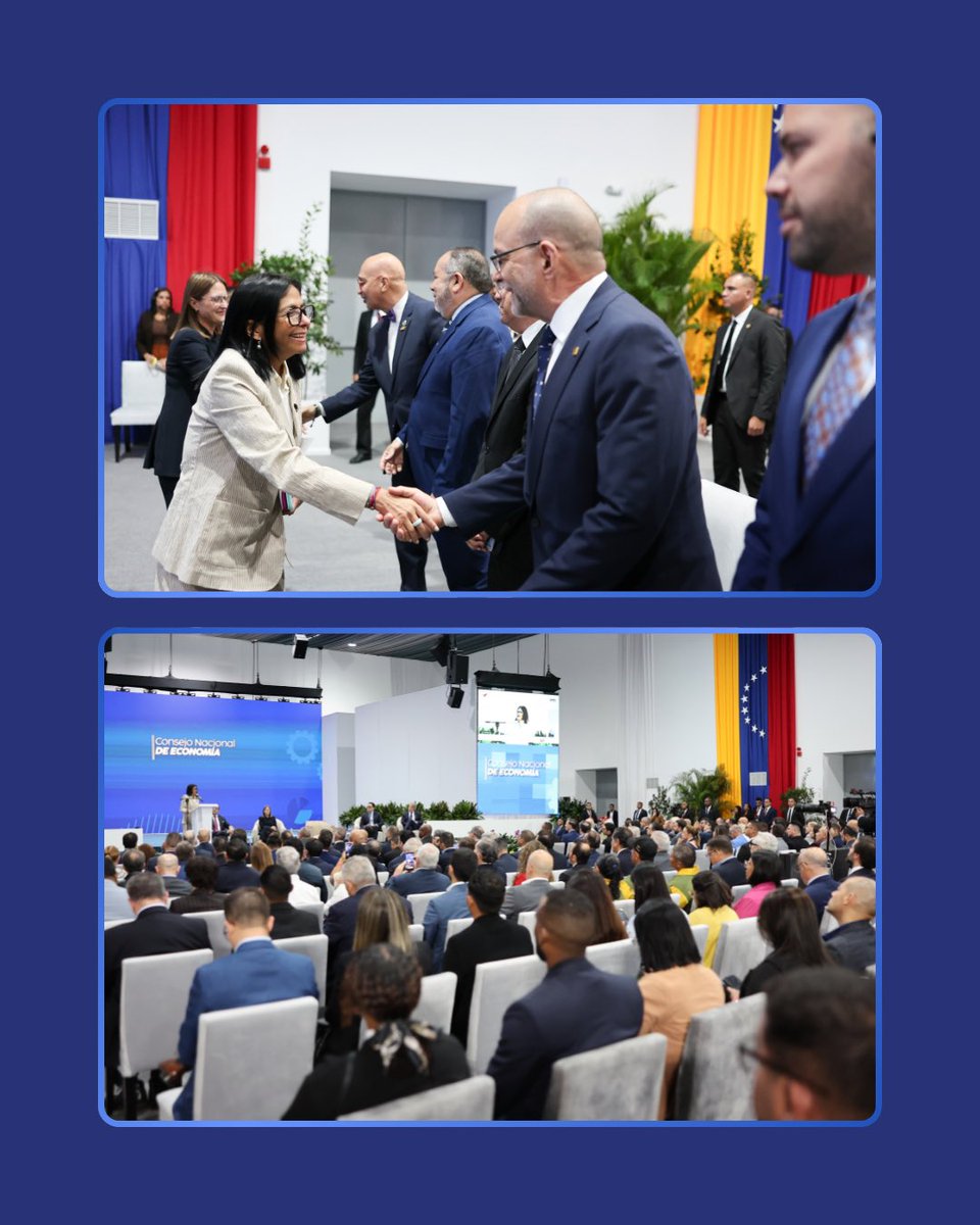 sundde_ve's tweet photo. La presidenta @delcyrodriguezv encabezó el Encuentro con el Grupo BID junto a sectores del país para impulsar la cooperación en áreas estratégicas como energía, infraestructura y agronegocios, y diseñar instrumentos financieros para las pymes y la economía comunal. 
#GrupoBID https://t.co/2N0qkxLLrR