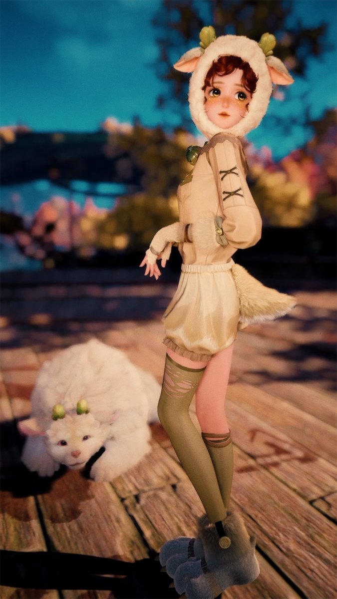 infinitykilien's tweet photo. Low effort casual styling for day 3 of @Florapompom’s #nikkitober! Theme: animals :3 I’m a behemoth baby! #infinitynikki #infinitynikkitwt https://t.co/69QsiJeAqb