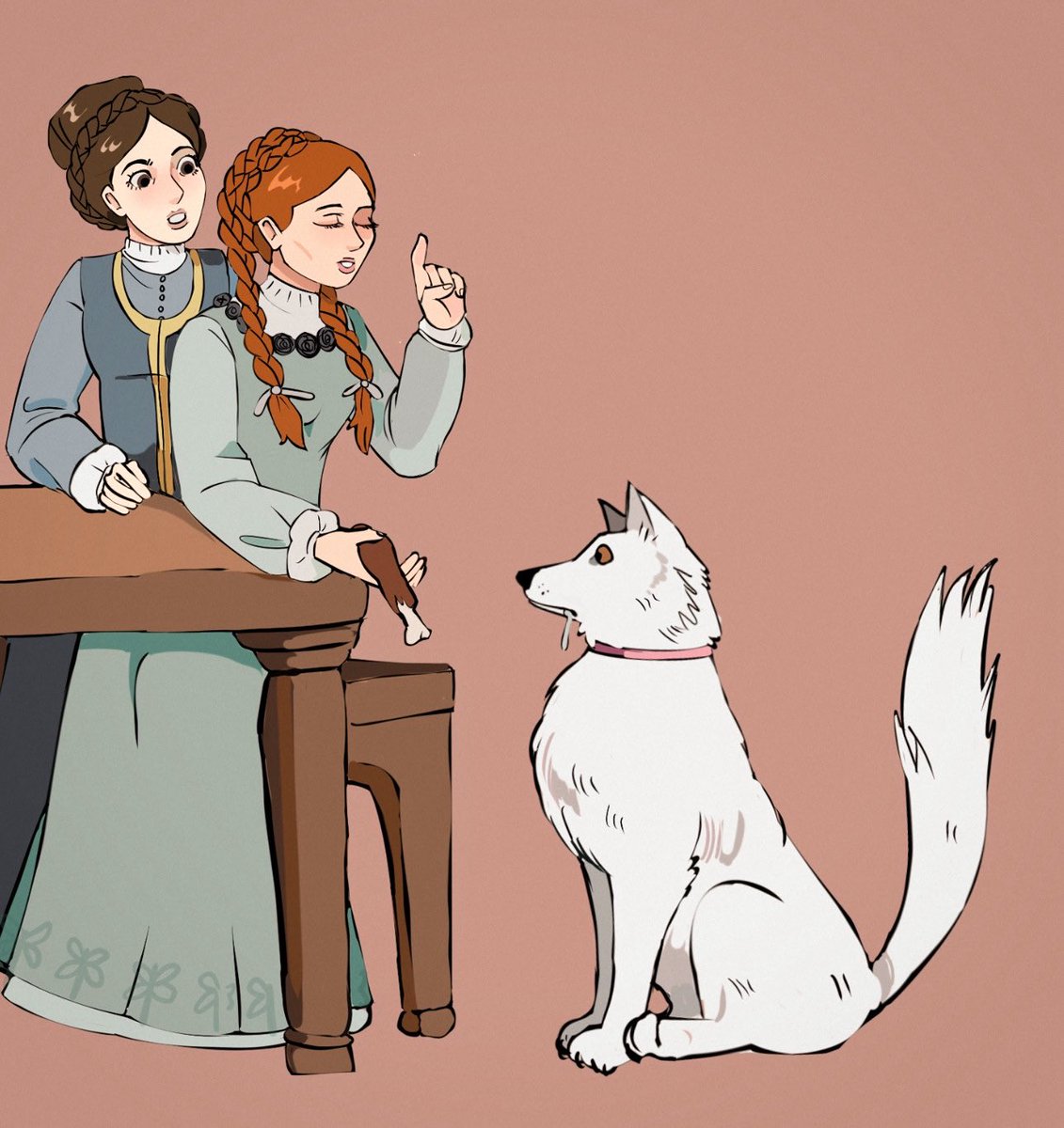 Lazydaytea's tweet photo. #sansaweek2026 day 2: Lady (sorry I'm late!) #sansastark #gameofthrones #asoiaf https://t.co/KrTDSKyjtp