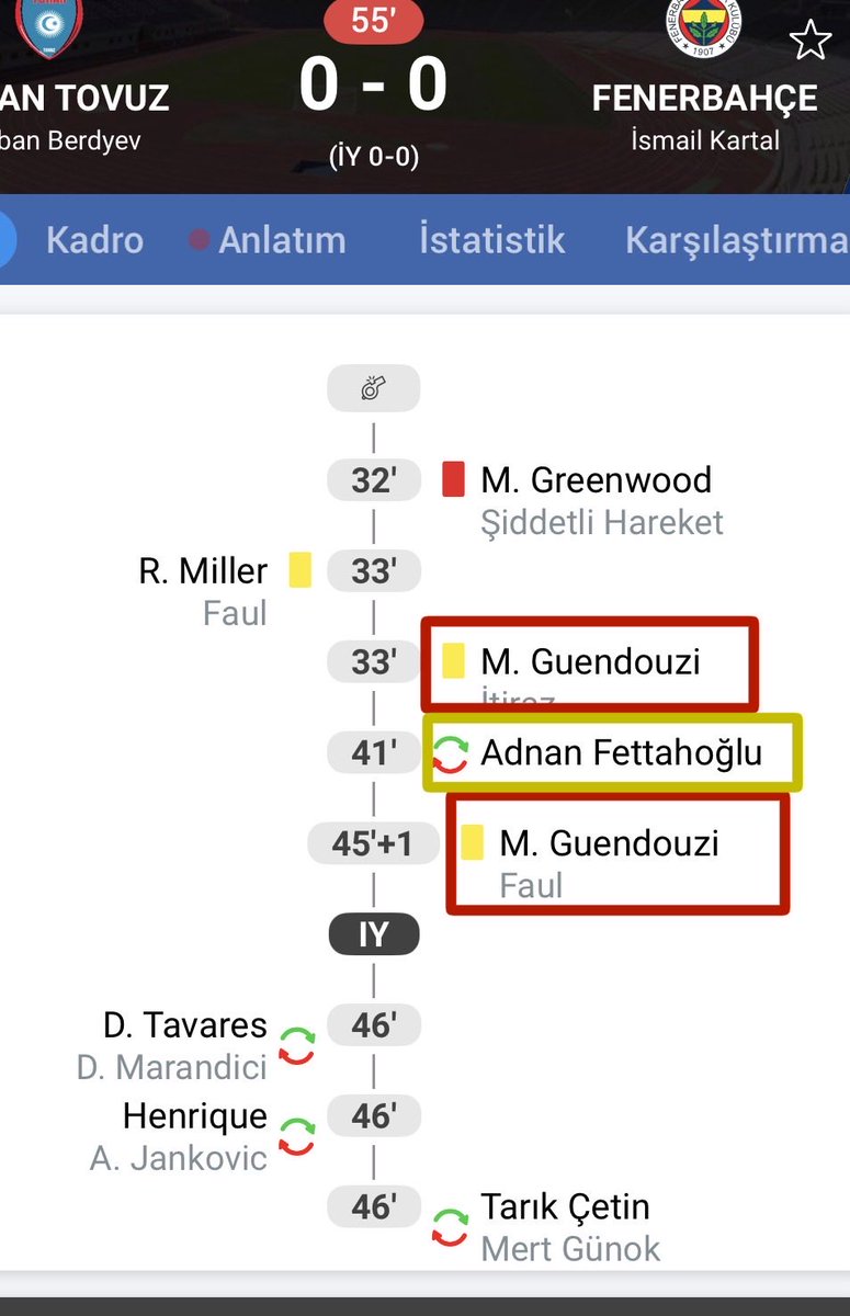 ahmetk2506's tweet photo. @nexustransfer Kaçıncı sarıdan  atılıyor 
yeni kural mı çıktı 🤣 https://t.co/iRKrnf6aUs