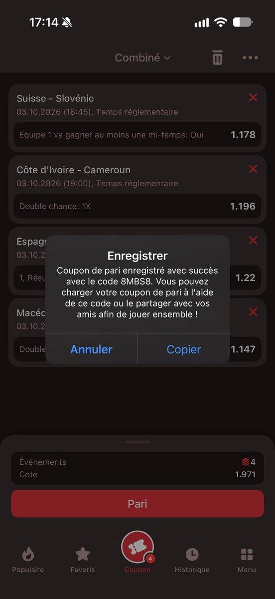 Scoreexactfoot2's tweet photo. Code DU coupon : 8MBS8. https://t.co/IP9Sr8n9sL