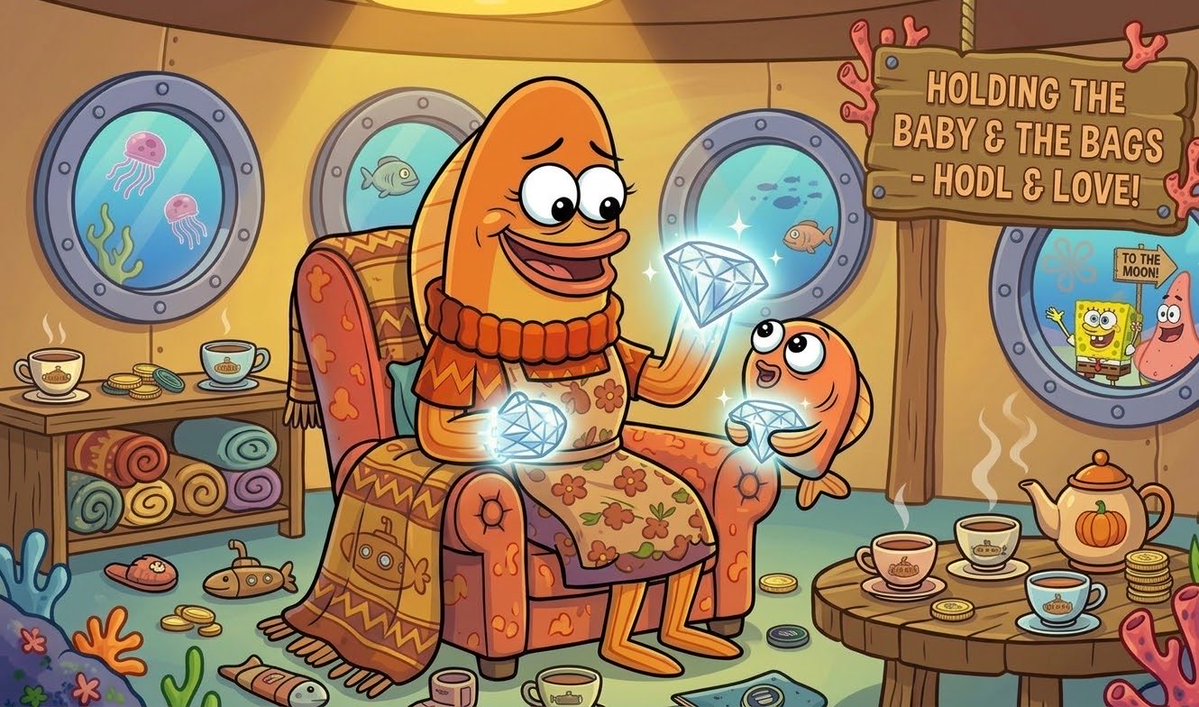 FishmomFMOM's tweet photo. Jepperson, dev, or cabal might dump on you... but Mom NEVER will. 💎🍲

31 Diamond Hands holding strong at 3.4k MC. Safe, cozy, and zero sellers in this house! $FMOM" https://t.co/u1oHhLwiti