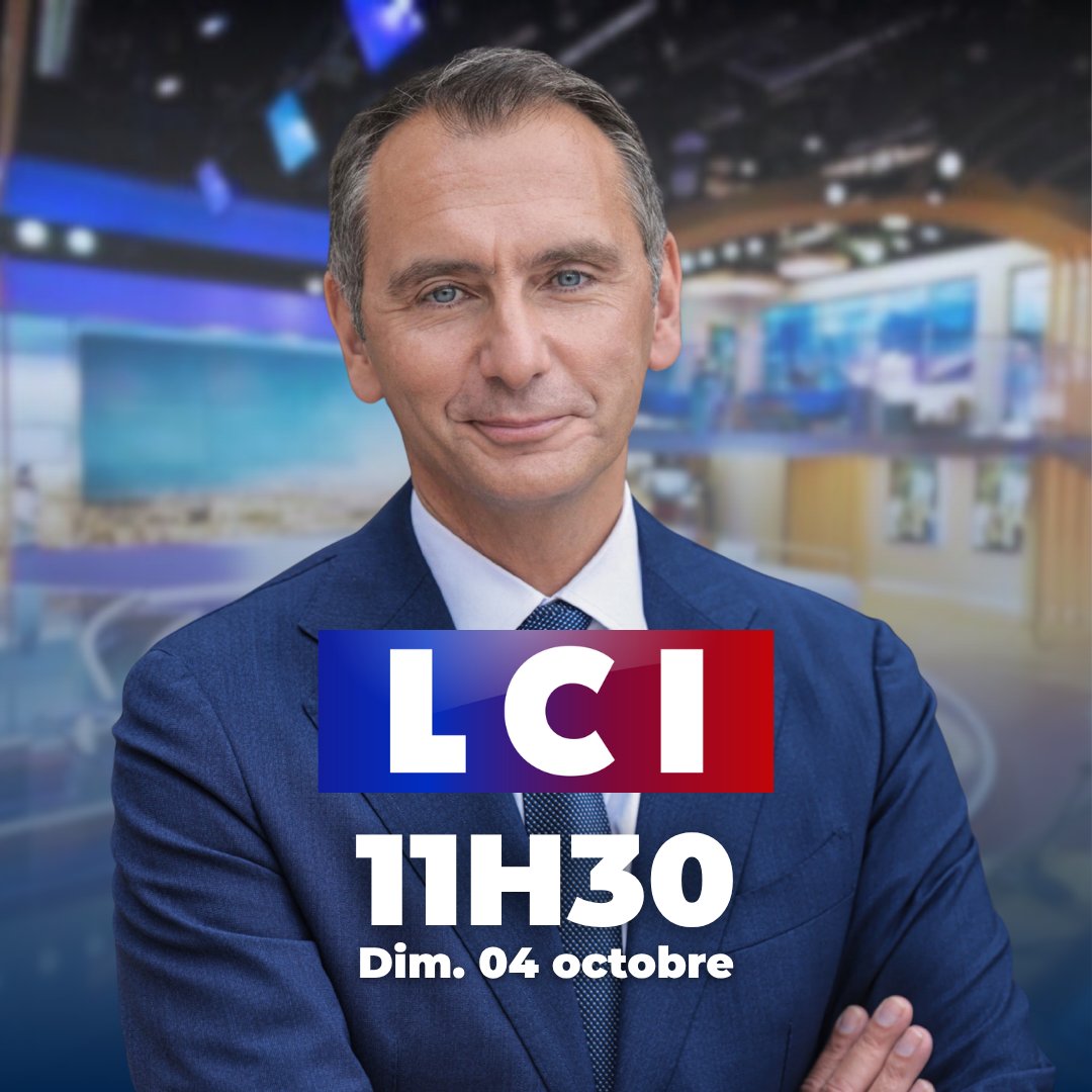 ljacobelli's tweet photo. 📺 Rendez-vous demain à 11h30 sur @LCI https://t.co/PHLE2E8qHY