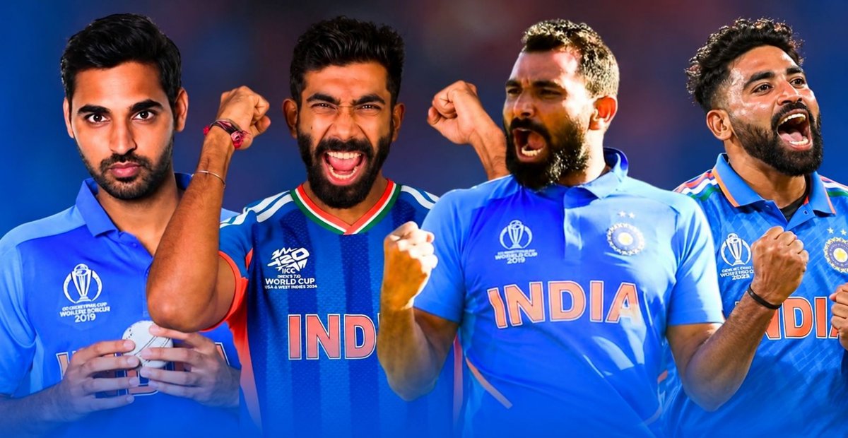 GemsOfCricket's tweet photo. Do these four work as the pace battery for the next WC, or would you make any changes? https://t.co/1y4BesuNe7