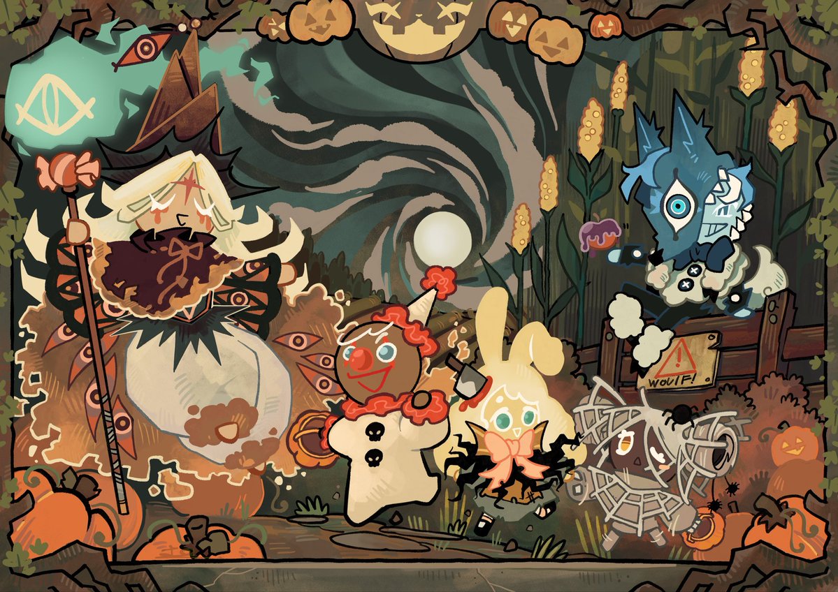 bonny_apetite's tweet photo. My cookies design for cookieween fanart contest! Some spooky costumes for a spooky month !
Relay fad fun coming up with each costumes, some were tricky but others came naturally for the cookie

#HappyCookieween26 #CRK https://t.co/4WjYJk8eYc