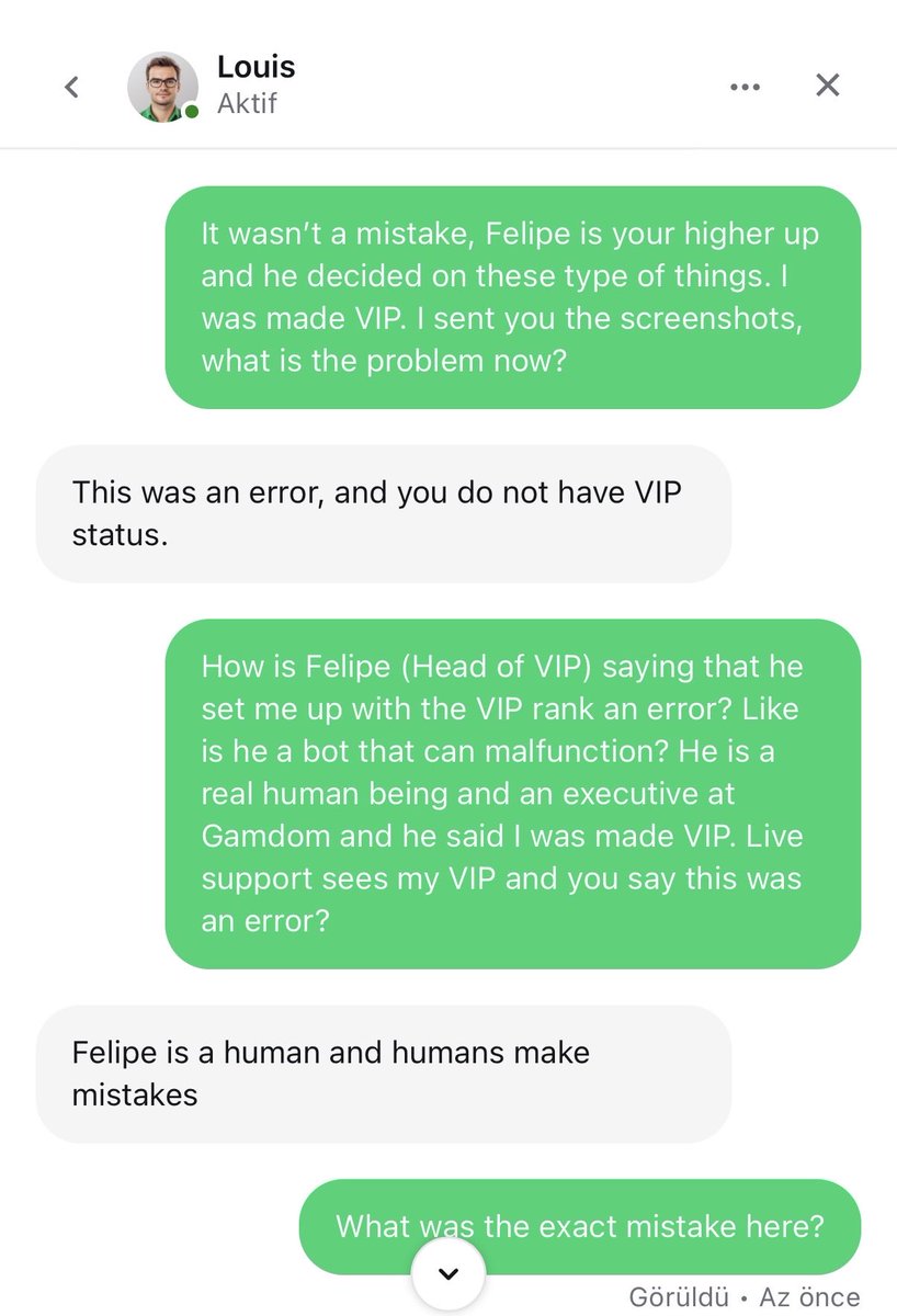 zfrboss001's tweet photo. Literally SO DONE with @Gamdom ‘s SCAMS

As some of you know, yesterday I’ve experienced something bad (harrassed by the support agent/chat shut down at my face). 
Later on, I was contacted by the Gamdom team and they said they are going to fix what happened and I took down the post.

The main issue was my VIP being removed after a month and we agreed upon them giving me my VIP back. 

Felipe (Head of the Support) said he gave me the VIP rank back.
@gamdom_beekay @Romer @mockerbey 

I LITERALLY BELIEVED THAT.

But it turned out they only fooled me to take down my post at X, didn’t give me the VIP rank. Didn’t keep their promises, and same thing happened. AGAIN and AGAIN.

I really dont know what to say. Literal disappointment.