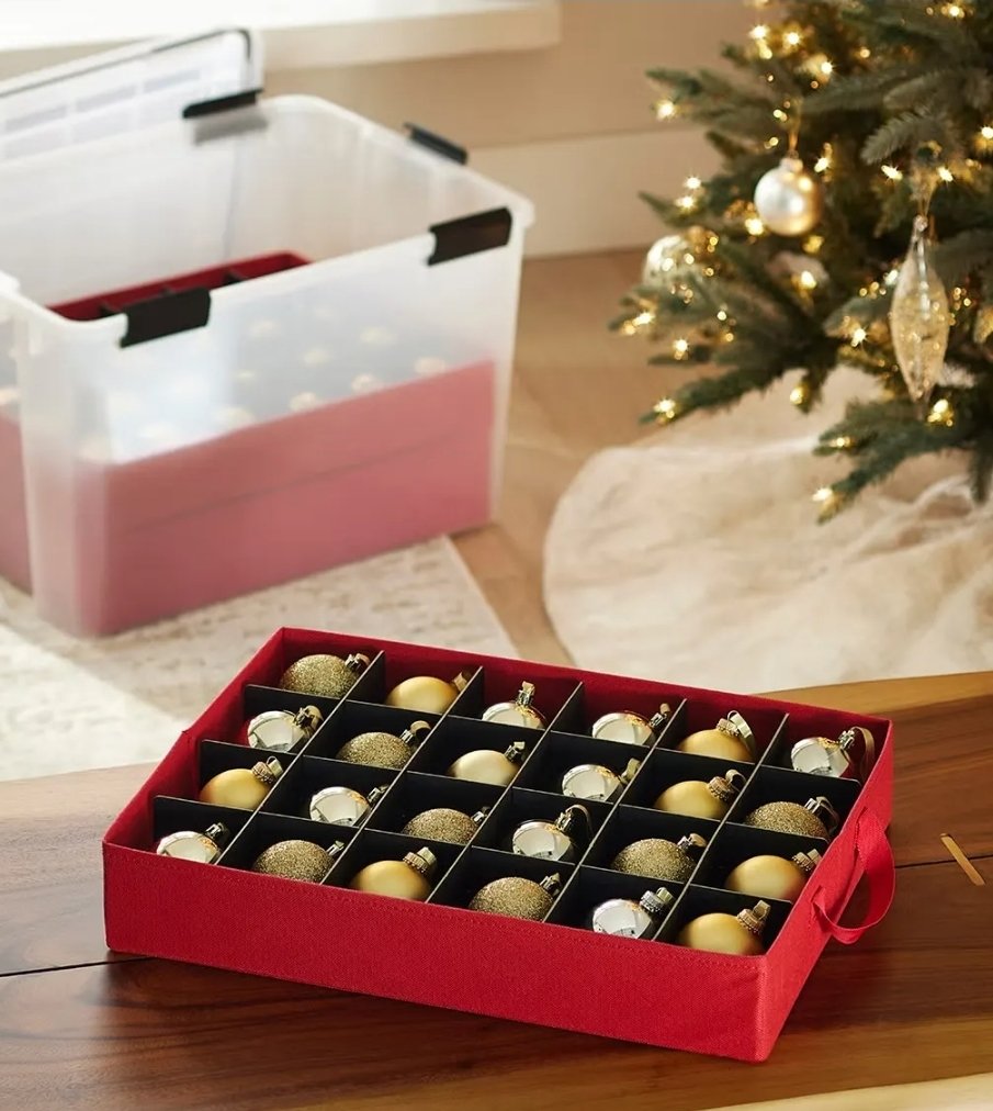 herefortheDk's tweet photo. Hey @ContainerStore when are your drop in ornament bins going to be available again??  I wish they were available all year around but I need them now! https://t.co/fEo5Yzxzfp