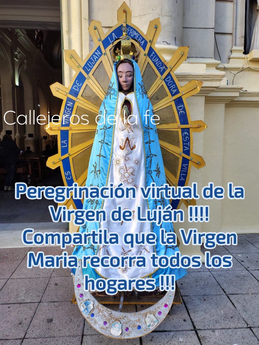 juanprebe's tweet photo. Peregrinación virtual de la Virgen de Luján !!!!
Compartila que la Virgen Maria recorra todos los hogares !!!
RT  #lujan #virgendelujan https://t.co/dINIl8JYXf