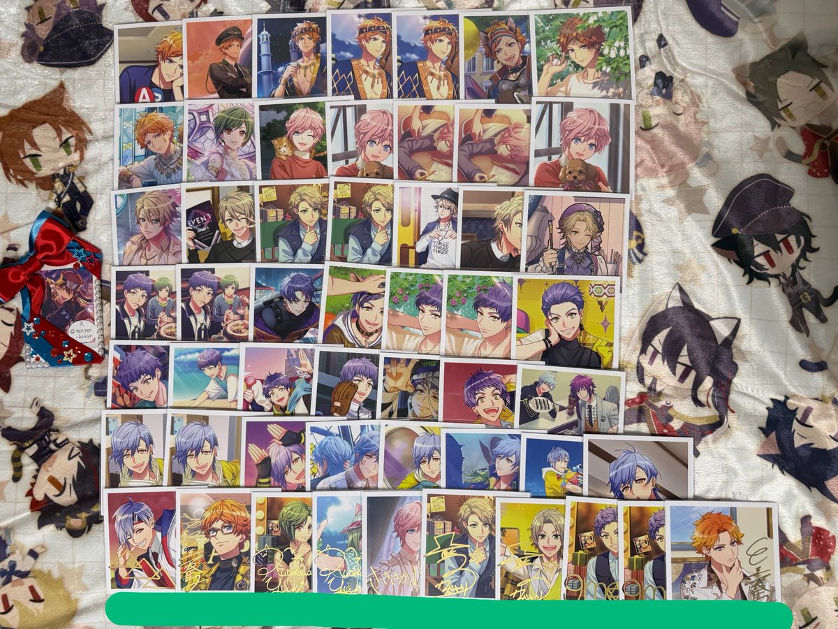 tenten_kokan's tweet photo. 【交換】A3!  エースリー ましこれ ましコレ

求）同異種 左京/千景*/（友人分）綴/臣

譲）咲也/シトロン/真澄🔴/天馬/幸/椋/九門/三角🔵/一成🔵/莇/十座/太一/紬🔵/丞/密🔴/誉/東/ガイ

※🔴は*との交換or無印倍数含む希望
※🔵は無印同数含む希望
※緑線は箔押し
※当方分含む内容希望 https://t.co/yt6Kcg67T3