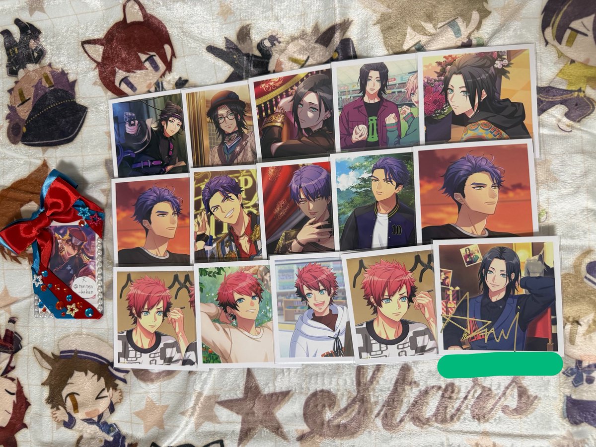 tenten_kokan's tweet photo. 【交換】A3!  エースリー ましこれ ましコレ

求）同異種 左京/千景*/（友人分）綴/臣

譲）咲也/シトロン/真澄🔴/天馬/幸/椋/九門/三角🔵/一成🔵/莇/十座/太一/紬🔵/丞/密🔴/誉/東/ガイ

※🔴は*との交換or無印倍数含む希望
※🔵は無印同数含む希望
※緑線は箔押し
※当方分含む内容希望 https://t.co/yt6Kcg67T3