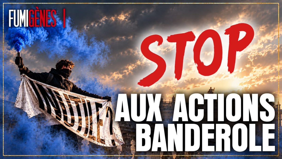 Fumigenes721's tweet photo. Demain, 15h, nouvel épisode.

On abordera la question de l'agit-prop !

Au programme :

- Pourquoi les actions banderole ne fonctionnent plus ?

- L'amour de la méthode au détriment du résultat 

- La fenêtre d'Overton n'est pas extensible à l'infini 

(Lien en description après l'upload)
