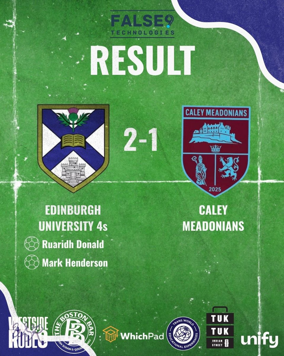 EdinburghUniAFC's tweet photo. The 4s make it back to back wins with a Mark Henderson late winner. The 5s pick up their first win with a convincing victory 🙌

#OCOL💚💙 https://t.co/wy55W0rwvW